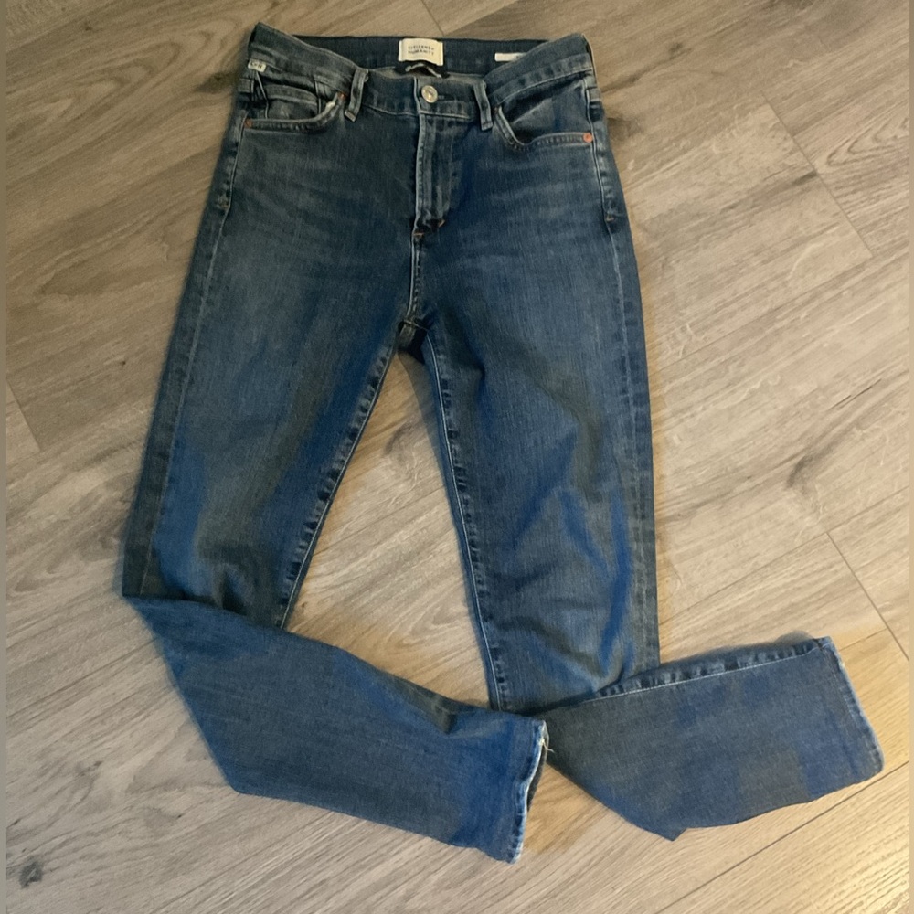 Citizens Of Humanity Premium Vintage Rocket Ankle Blue Straight Leg Jeans